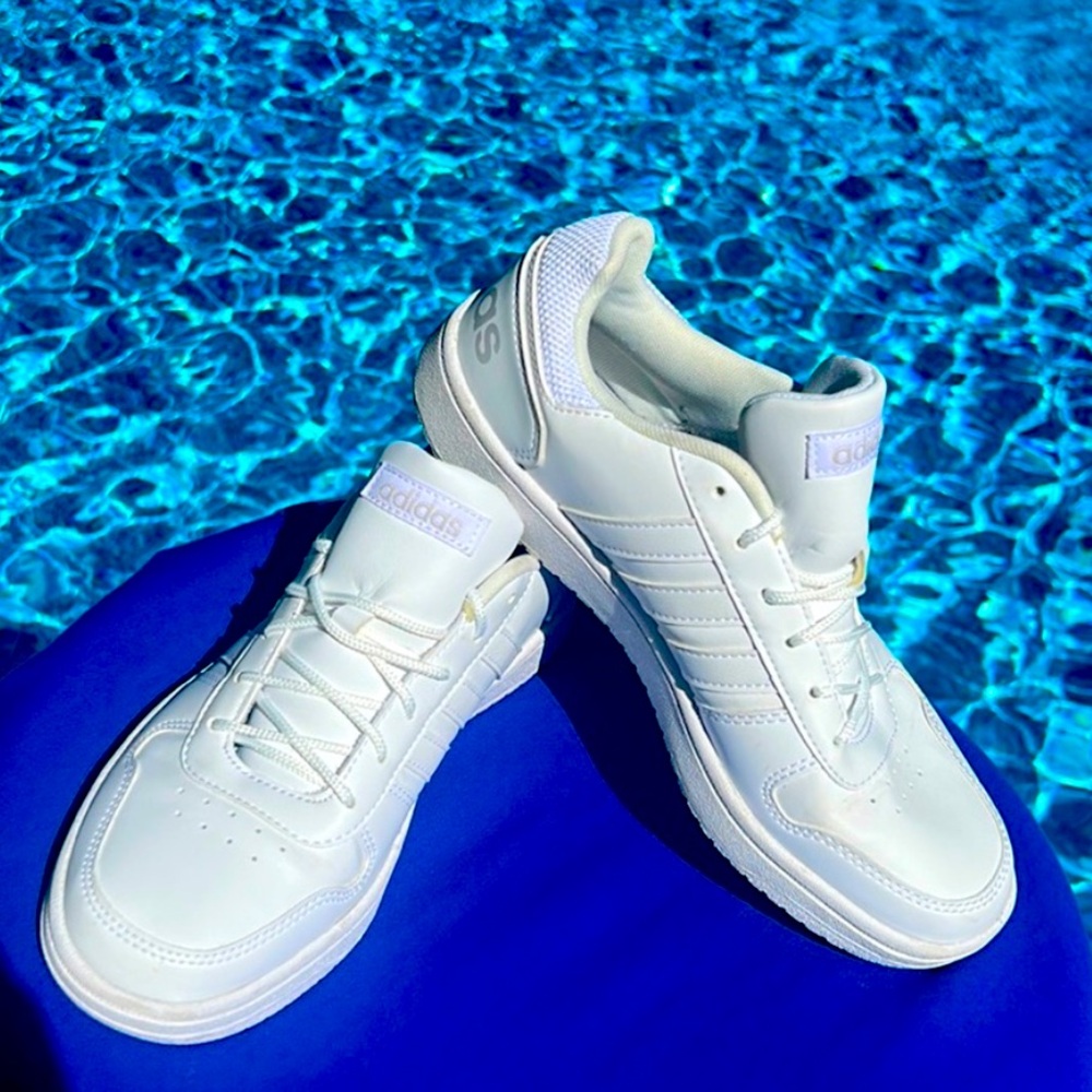 Adidas Hoops 2.0 White Sneakers